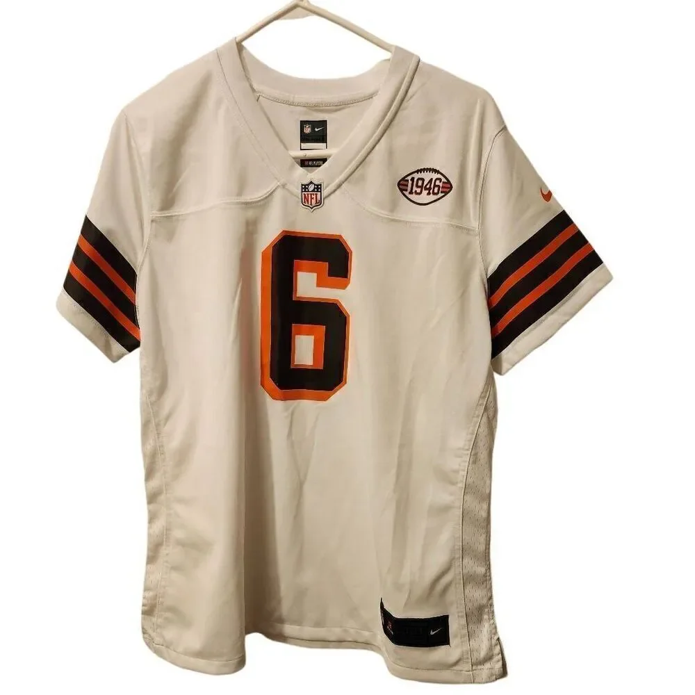 NFL Nike Cleveland Browns Jersey Women’s XLarge White #6 Baker Mayfield Nike On